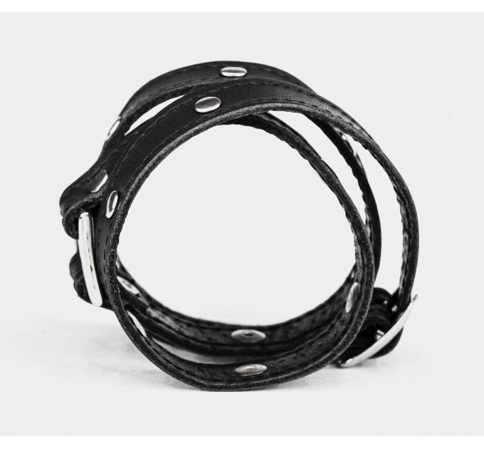 Leather wrap bracelet for men or women, code 8070st