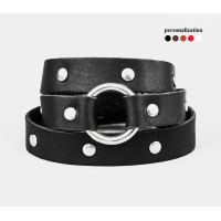 Leather wrap bracelet for men or women, code 8071