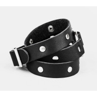 Leather wrap bracelet for men or women, code 8071