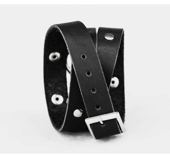 Leather wrap bracelet for men or women, code 8071