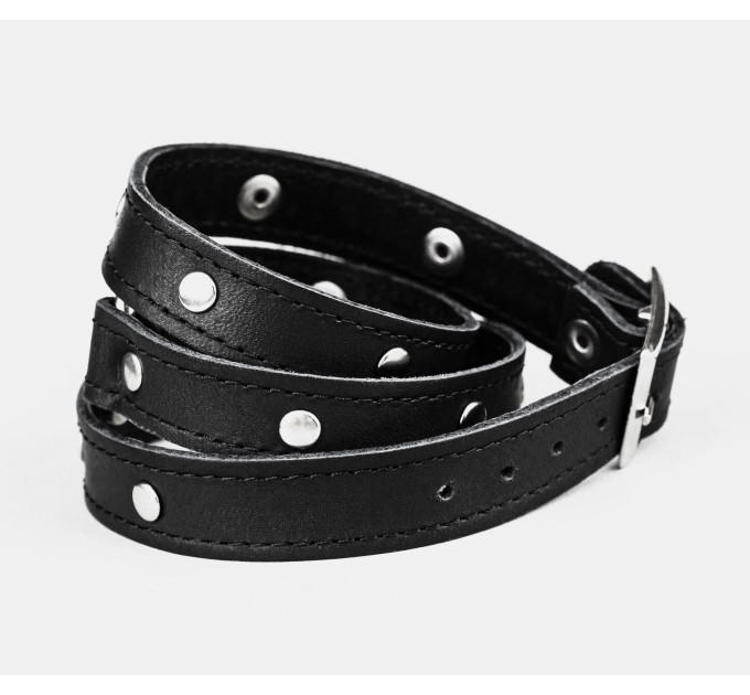 Leather wrap bracelet for men or women, code 8071st