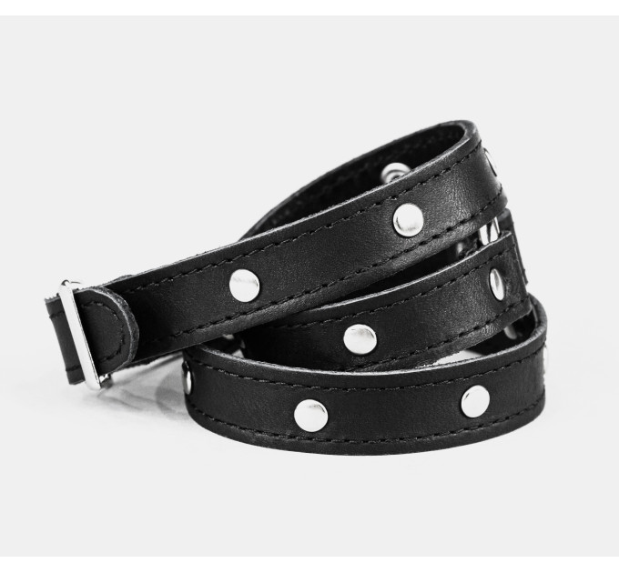 Leather wrap bracelet for men or women, code 8071st