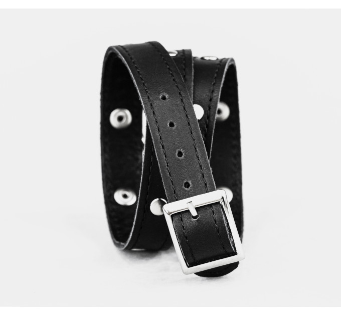 Leather wrap bracelet for men or women, code 8071st