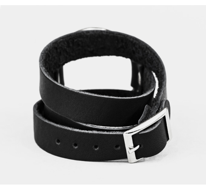 Leather wrap bracelet for men or women, code 8072