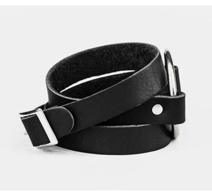 Leather wrap bracelet for men or women, code 8072