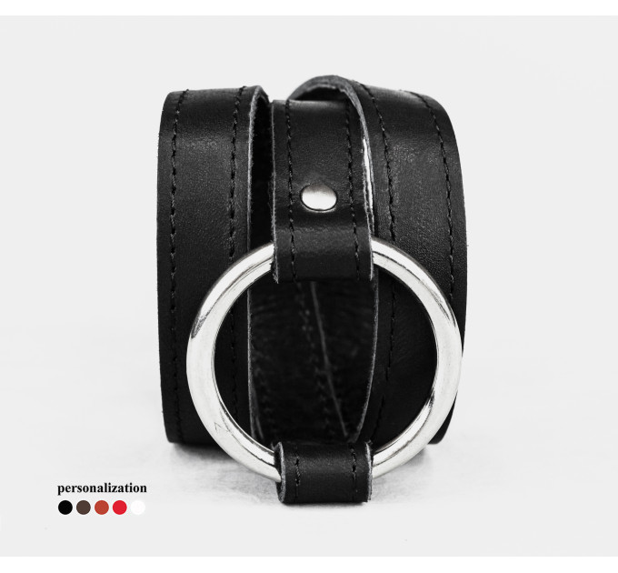 Leather wrap bracelet for men or women, code 8072st