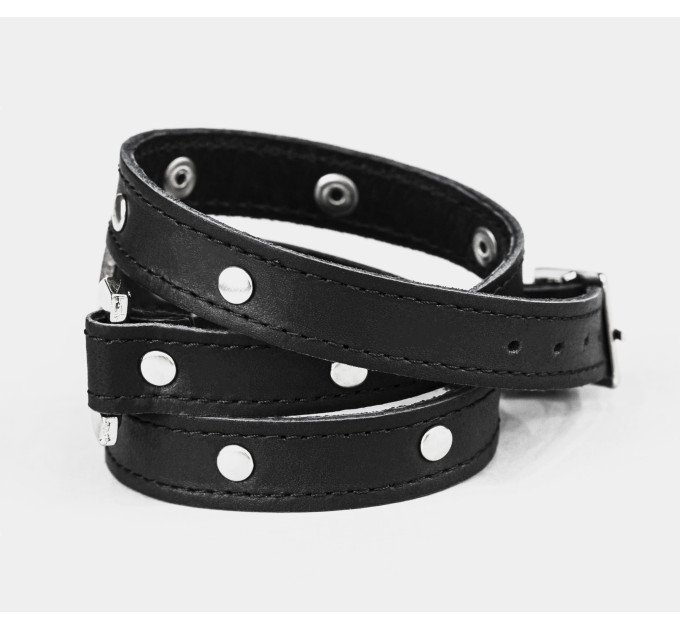 Leather wrap bracelet for men or women, code 8073st