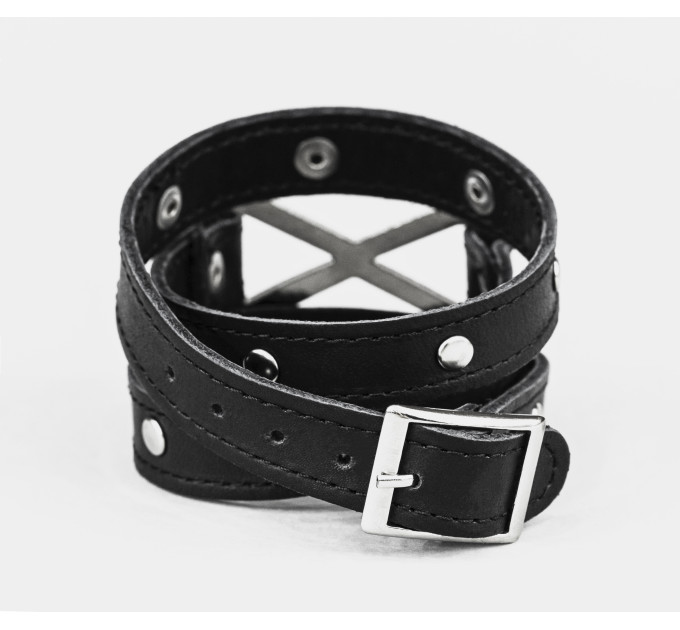 Leather wrap bracelet for men or women, code 8073st