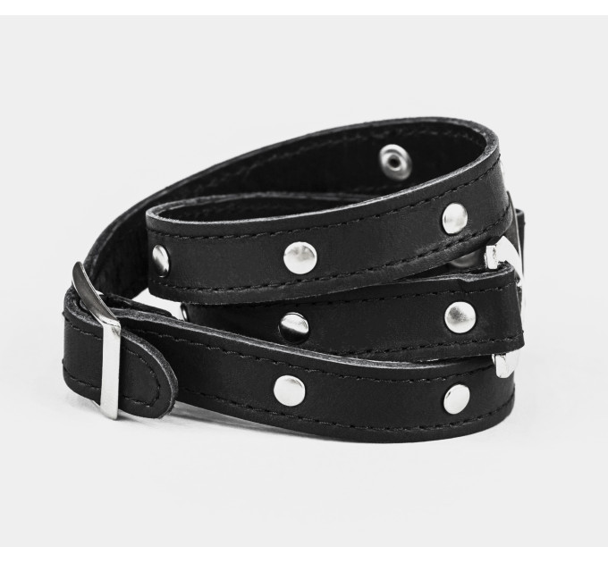 Leather wrap bracelet for men or women, code 8073st