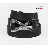 Leather wrap bracelet for men or women, code 8074