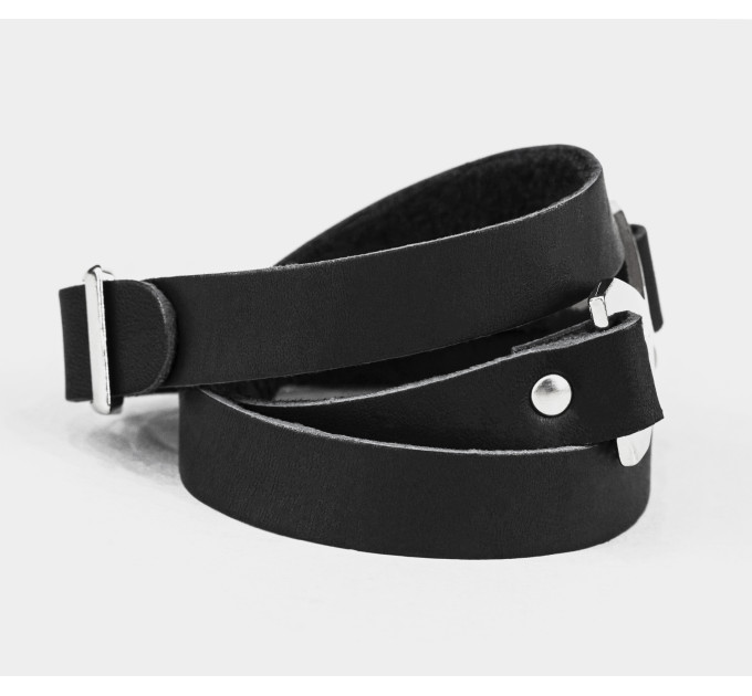 Leather wrap bracelet for men or women, code 8074