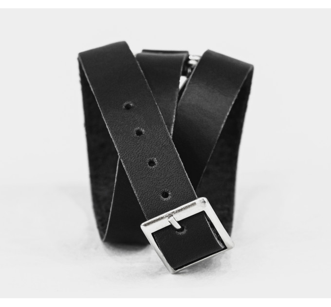 Leather wrap bracelet for men or women, code 8074