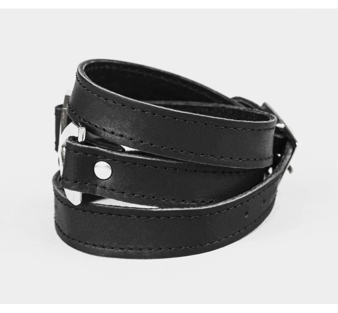 Leather wrap bracelet for men or women, code 8074st
