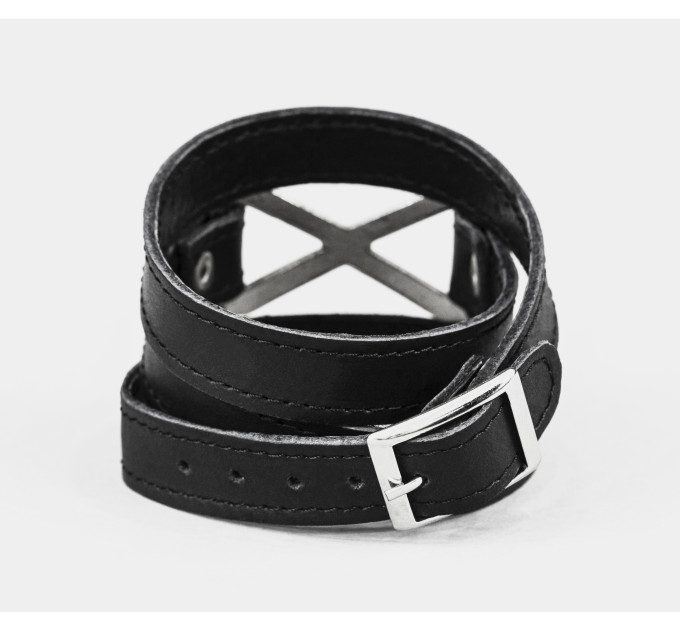 Leather wrap bracelet for men or women, code 8074st