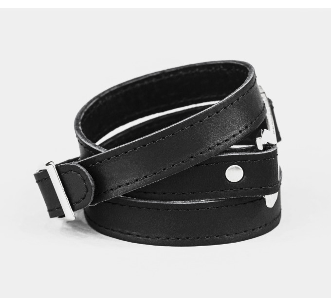 Leather wrap bracelet for men or women, code 8074st