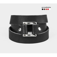 Leather wrap bracelet for men or women, code 8075