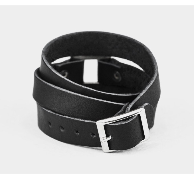 Leather wrap bracelet for men or women, code 8075