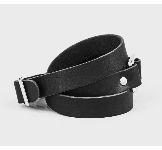 Leather wrap bracelet for men or women, code 8075