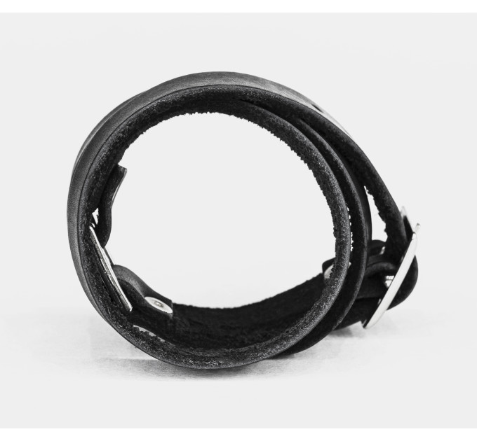 Leather wrap bracelet for men or women, code 8075