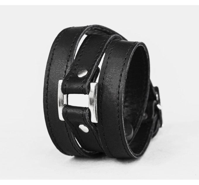 Leather wrap bracelet for men or women, code 8075st