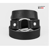 Leather wrap bracelet for men or women, code 8076