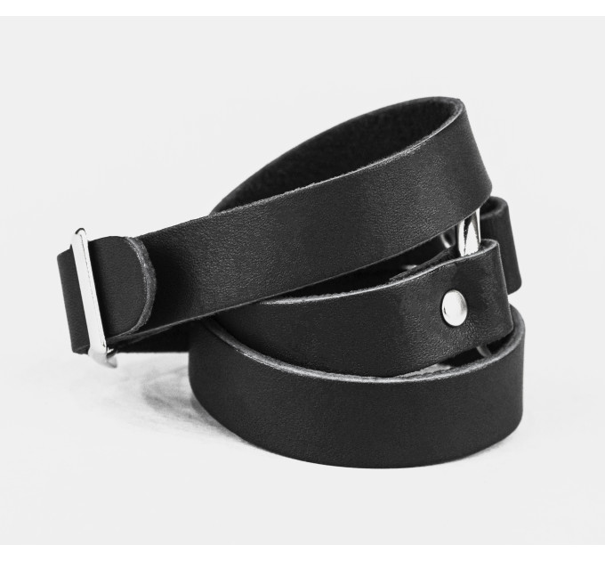 Leather wrap bracelet for men or women, code 8076