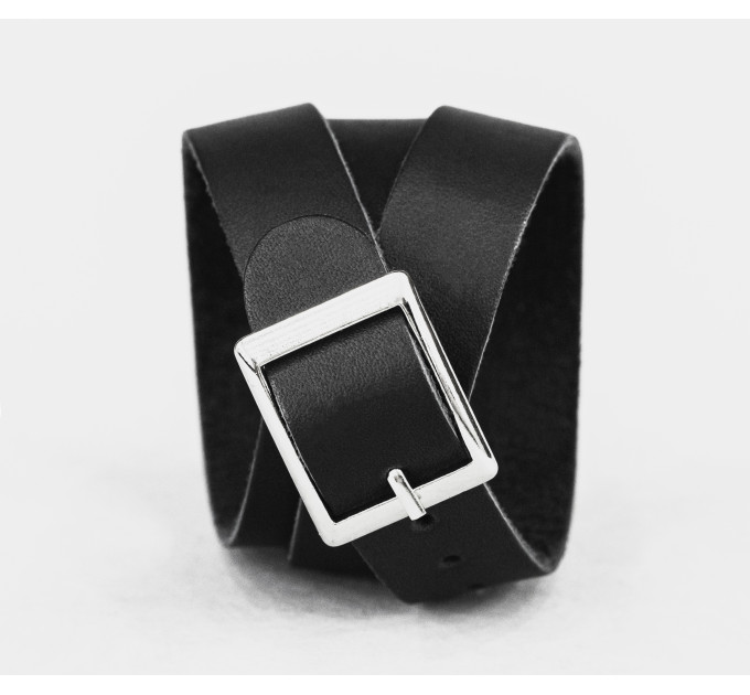 Leather wrap bracelet for men or women, code 8076