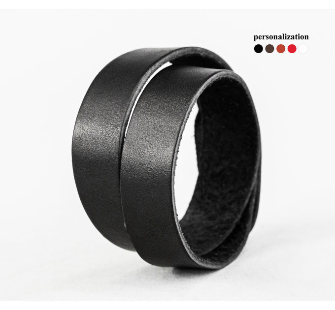 Leather wrap bracelet for men or women, code 8086