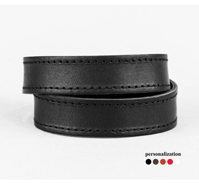 Leather wrap bracelet for men or women, code 8086st