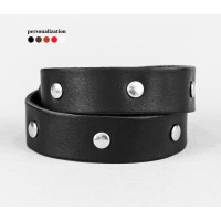 Leather wrap bracelet for men or women, code 8091