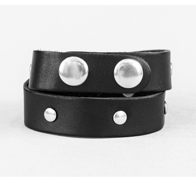 Leather wrap bracelet for men or women, code 8091