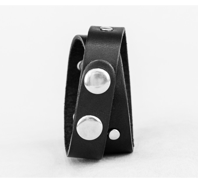 Leather wrap bracelet for men or women, code 8091