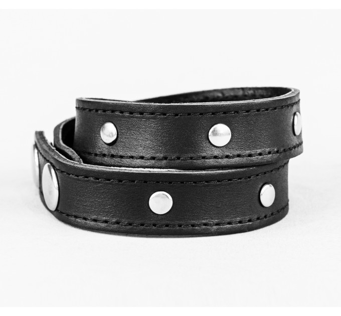 Leather wrap bracelet for men or women, code 8091st