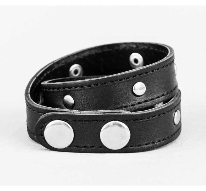 Leather wrap bracelet for men or women, code 8091st