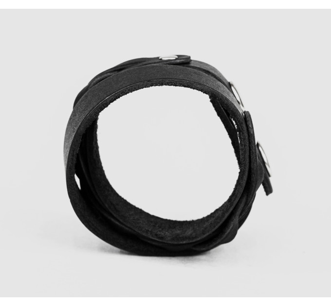 Leather wrap bracelet for men or women, code 8095