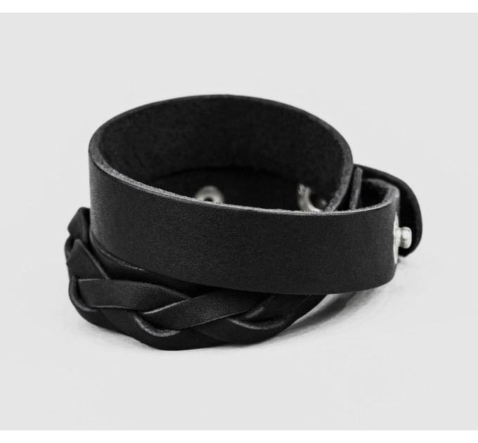 Leather wrap bracelet for men or women, code 8095
