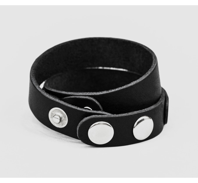 Leather wrap bracelet for men or women, code 8095