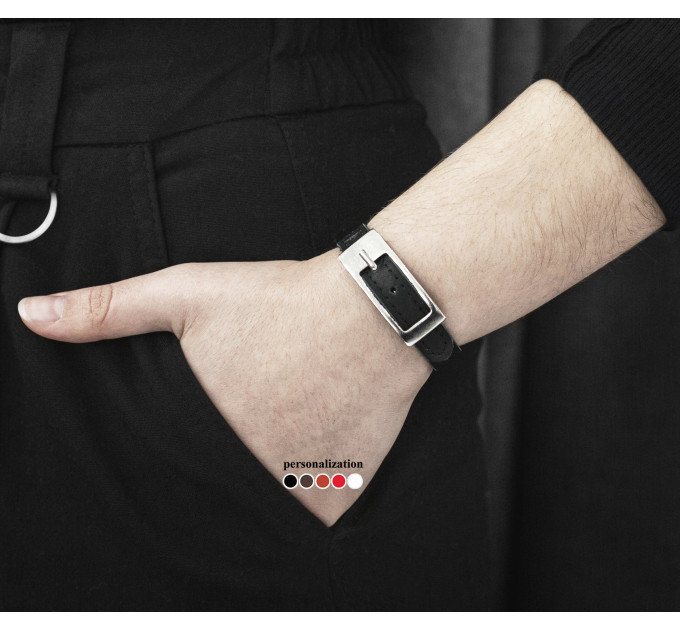 Leather bracelet for men or women, code 8101st