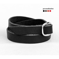 Leather bracelet for men or women, code 8160