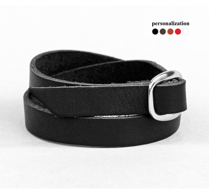 Leather bracelet for men or women, code 8160