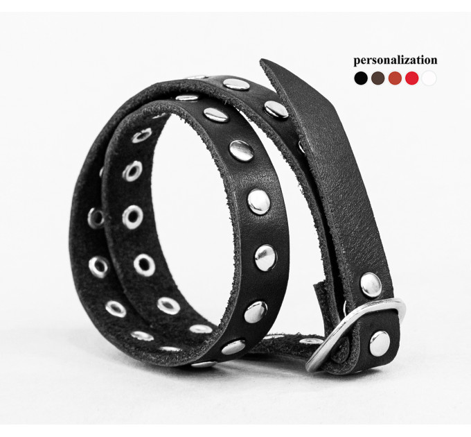 Leather bracelet for men or women, code 8161