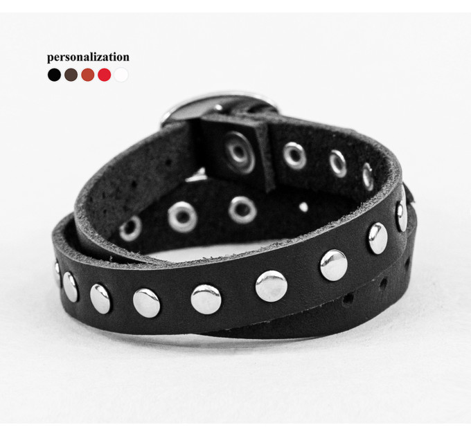 Leather bracelet for men or women, code 8162