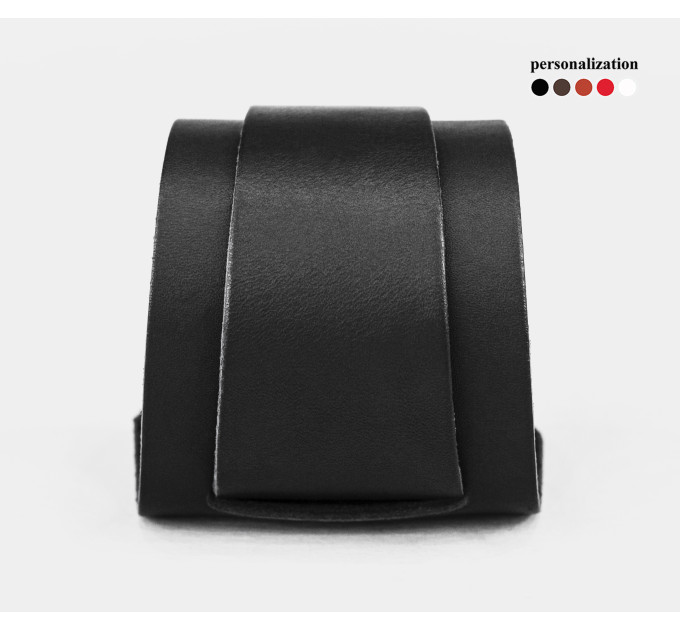 Leather cuff bracelet for men or women, code 8200