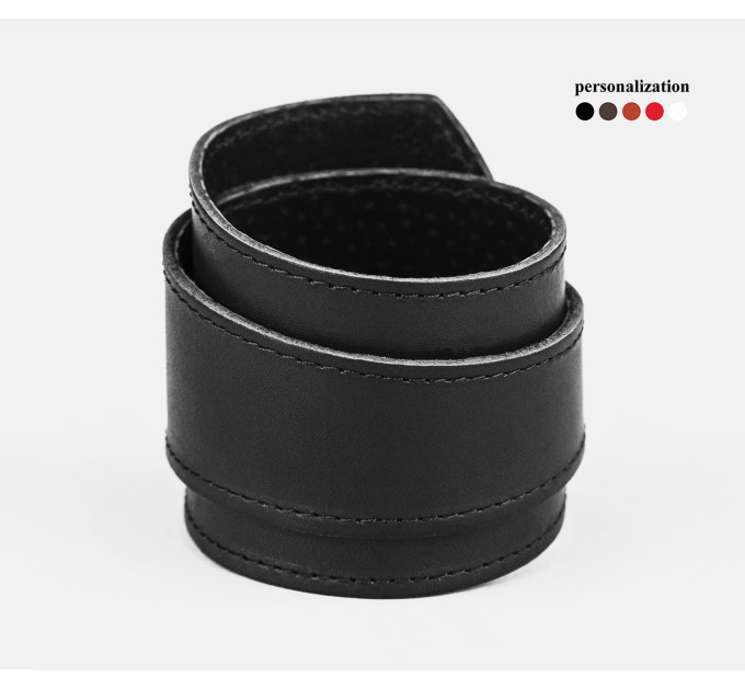 Leather cuff bracelet for men or women, code 8200st